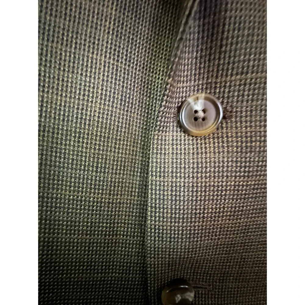 Lauren Ralph Lauren Men's‎ Wool Blazer Jacket Brown Plaid Size 40R